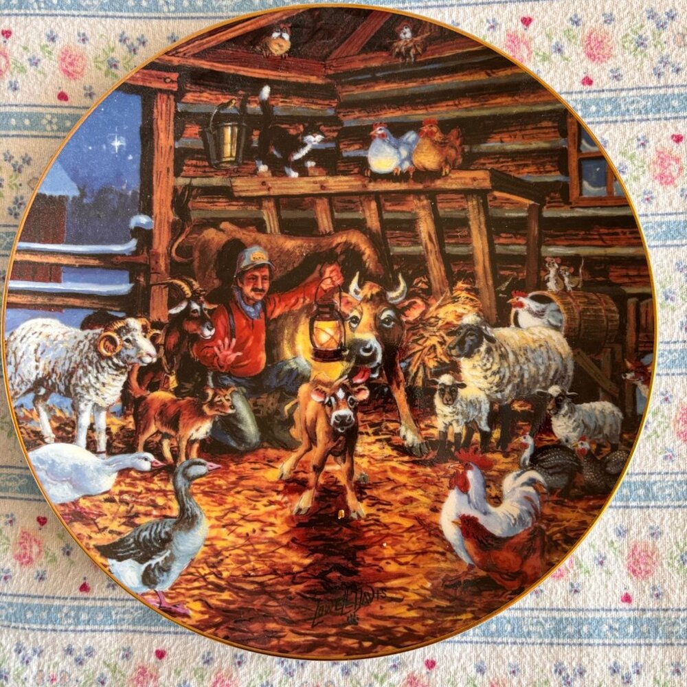 Collectors Plate Limited Edition Lowell Davis "The Night Before Christmas" 1987